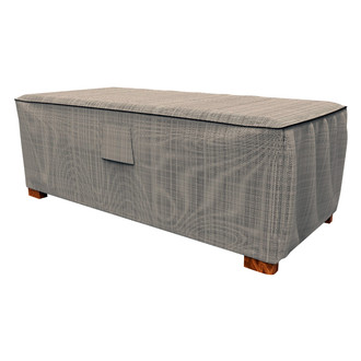 Budge® - English Garden Tan Tweed Rectangular Patio Table Cover