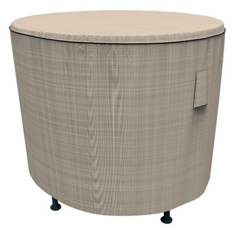 Budge® - English Garden Tan Tweed Round Patio Table Cover