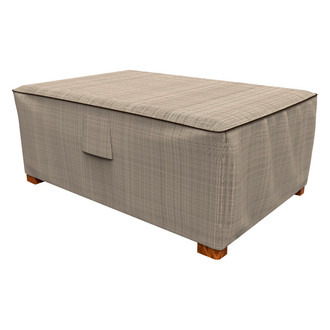 Budge® - English Garden Tan Tweed Rectangular Patio Table Cover