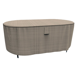 Budge® - Mojave Black Ivory NeverWet™ Oval Patio Table Cover