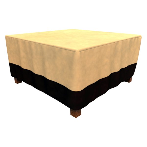 Budge® - Hillside Black/Tan Weave NeverWet™ Square Patio Table Cover
