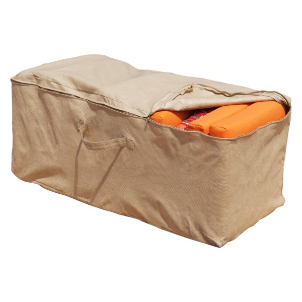 Budge® - Hillside Black & Tan Weave Patio Cushion Storage Bag
