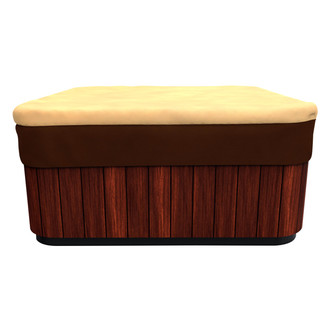 Budge® - English Garden Tan Tweed Patio Hot Tub Cover