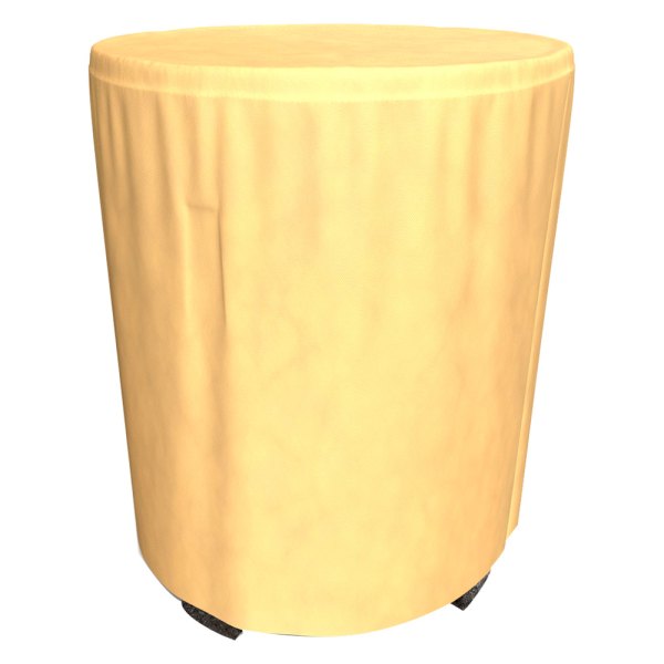 Budge® - English Garden Tan Tweed Round Patio Air Conditioner Cover