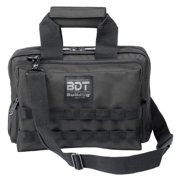 Bulldog Cases & Vaults® - Deluxe Black 2-Gun Range Bag with Strap