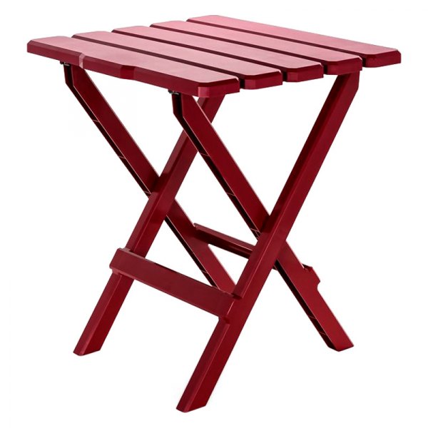 Camco® - Adirondack Large Red Plastic Quick-Folding Camp Table