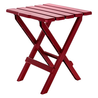 Camco® - Adirondack Large Red Plastic Quick-Folding Camp Table