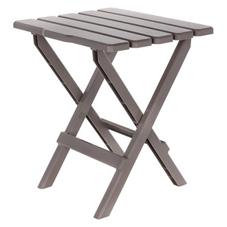 Camco® - Large Taupe Plastic Quick-Folding Adirondack Table