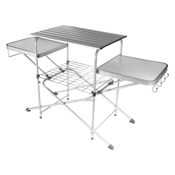 Camco® - Deluxe Gray Folding Grill Table