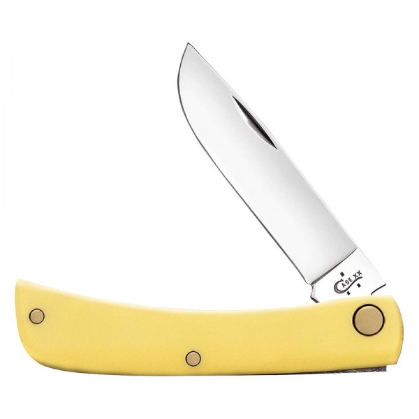 Case Knives® - Sod Buster Jr™ 2.8" Straight Back Yellow Synthetic Folding Knife
