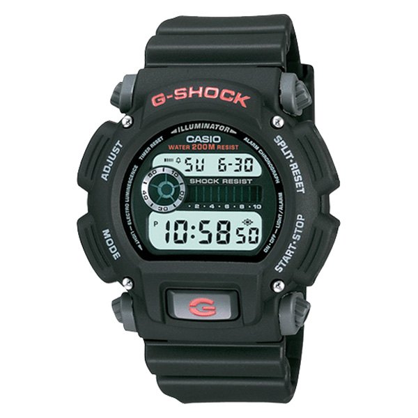 Casio® - G-Shock™ DW9052-1VCF Round Black Polymer Watch with Black Polymer Band