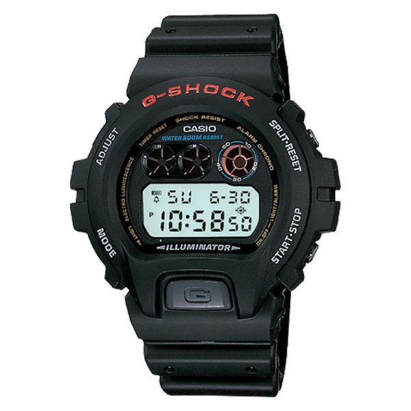 Casio® - G-Shock™ Round Black Polymer Digital Watch with Black Polymer Band