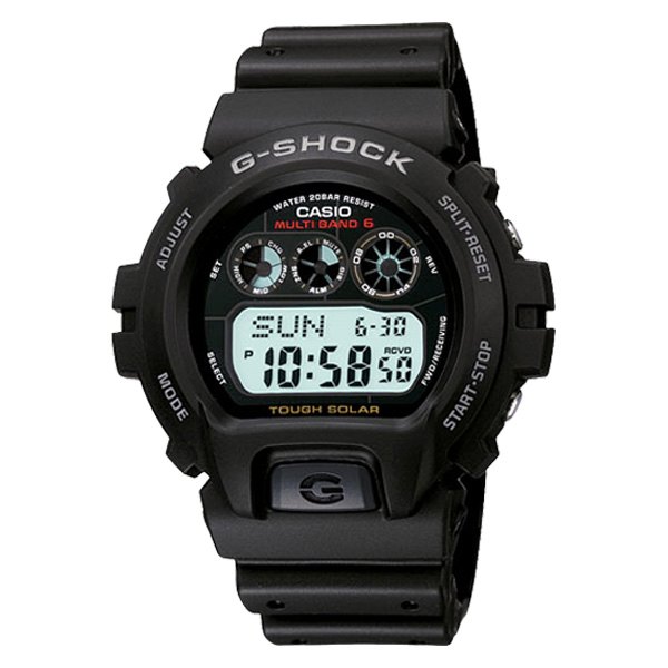 Casio® - G-Shock™ Oval Black Polymer Watch with Black Polymer Band