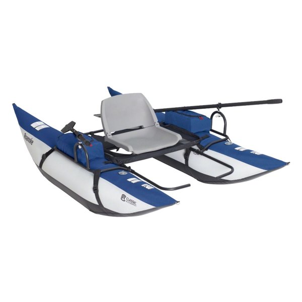 Classic Accessories® - Roanoke™ First Class 96"L x 55"W x 29"H Blueberry/Silver Pontoon Boat