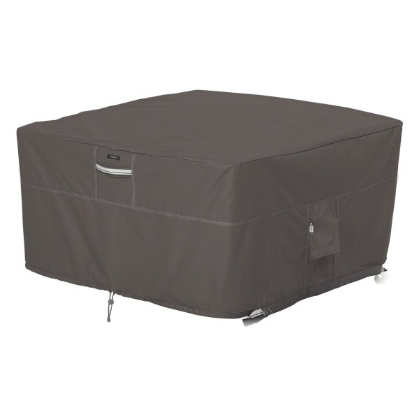 Classic Accessories® - Ravenna™ Square Dark Taupe Fire Pit Table Cover (42" L x 42" W x 22" H)