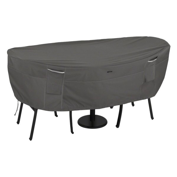 Classic Accessories® - Ravenna™ Dark Taupe Round Patio Bistro Table & Chair Cover