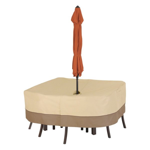 Classic Accessories® - Veranda™ Pebble Patio Table & Chair Cover with Umbrella Hole