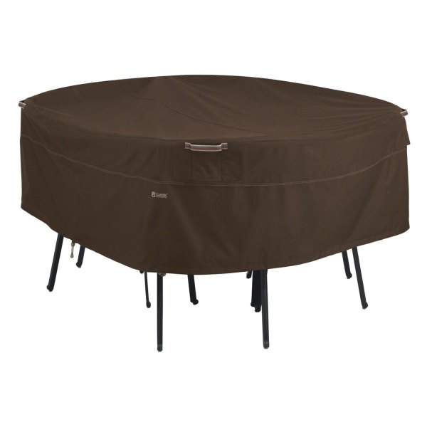 Classic Accessories® - Madrona™ Dark Cocoa Round Patio Table & Chair Cover