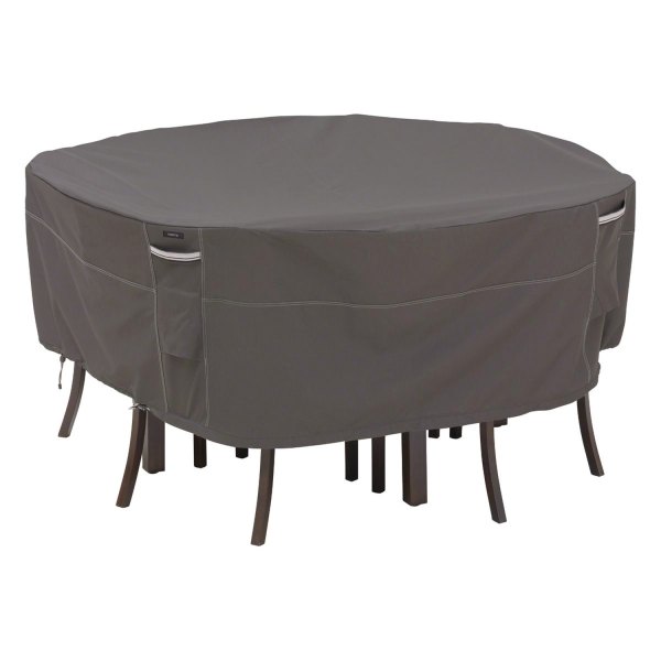 Classic Accessories® - Ravenna™ Dark Taupe Round Patio Table & Chair Cover