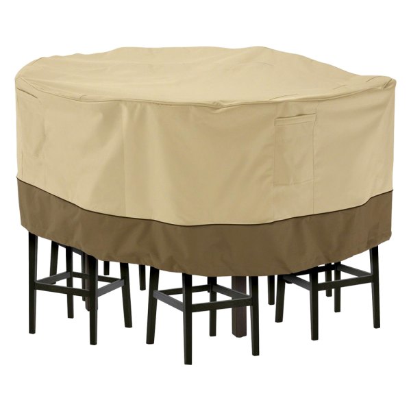 Classic Accessories® - Veranda™ Pebble Round Patio Tall Table & Chair Set Cover