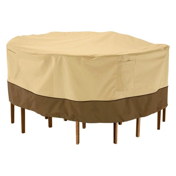 Classic Accessories® - Veranda™ Pebble Round Patio Table & Chairs Set Cover