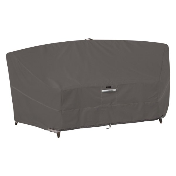 Classic Accessories® - Ravenna™ Dark Taupe Patio Sectional Curved Modular Sectional Sofa Cover