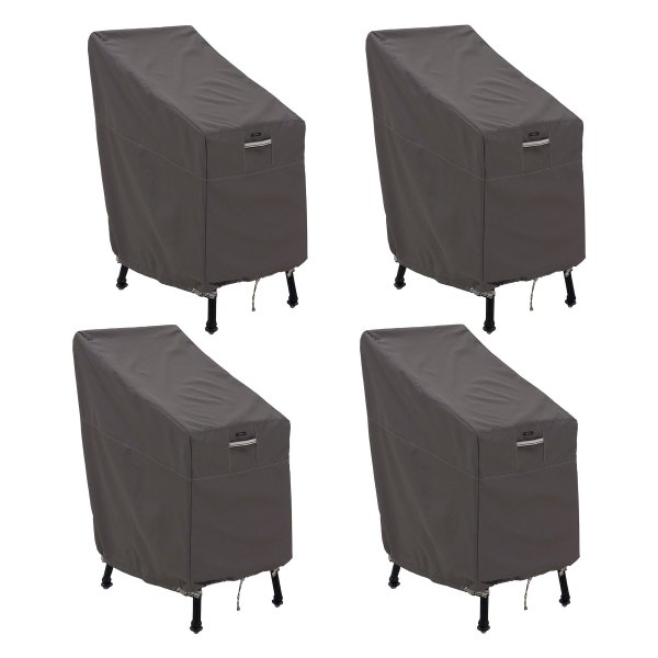 Classic Accessories® - Ravenna™ Dark Taupe Patio Bar Chair Cover Set