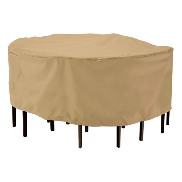 Classic Accessories® - Terrazzo™ Sand Rain Round Patio Table & Chair Cover