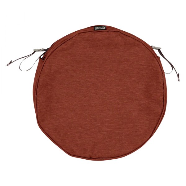 Classic Accessories® - Montlake™ Heather Henna Round Patio Chair Seat Cushion Cover