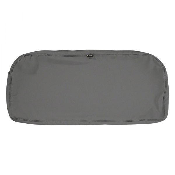 Classic Accessories® - Montlake™ Light Charcoal Contoured Patio Bench Seat Cushion Cover