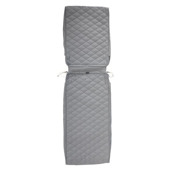 Classic Accessories® - Montlake™ Gray Quilted Patio Chaise Cushion Cover