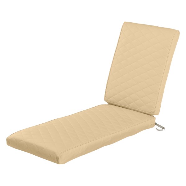 Classic Accessories® - Montlake™ Chamomile Quilted Patio Chaise Cushion