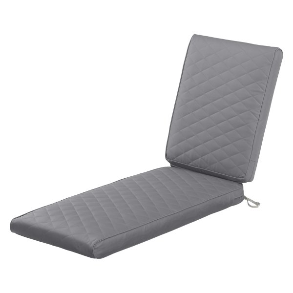 Classic Accessories® - Montlake™ Gray Quilted Patio Chaise Cushion