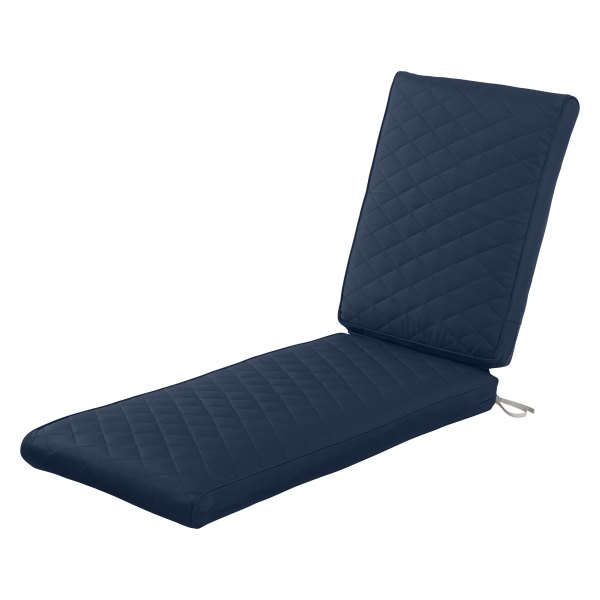 Classic Accessories® - Montlake™ Navy Quilted Patio Chaise Cushion