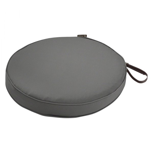 Classic Accessories® - Montlake™ Light Charcoal Round Patio Chair Seat Cushion
