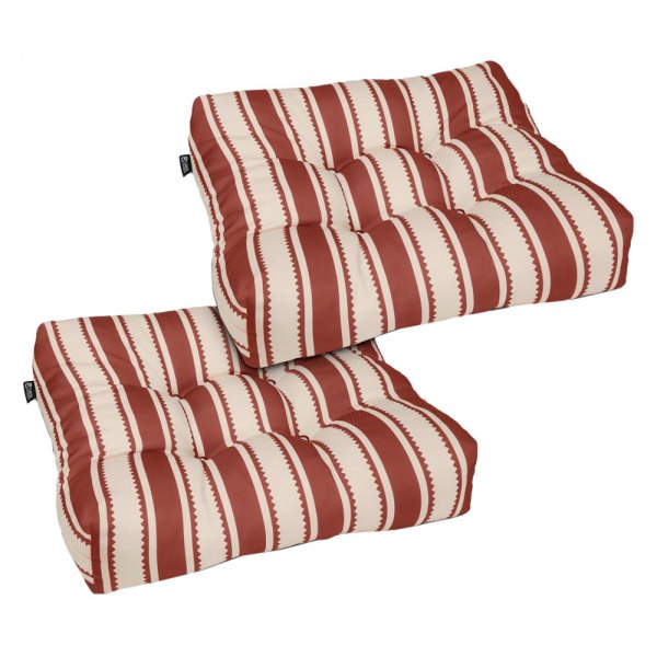 Classic Accessories® - Classic™ Brick Sedona Stripe Patio Chair Seat Cushion Set