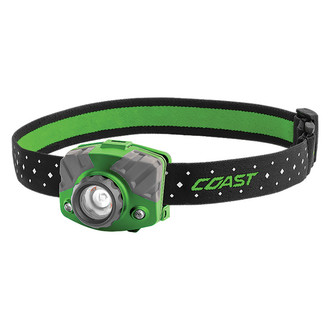 Coast® 20619 - FL75R™ 530 lm Pure Beam Focusing Green LED Headlamp
