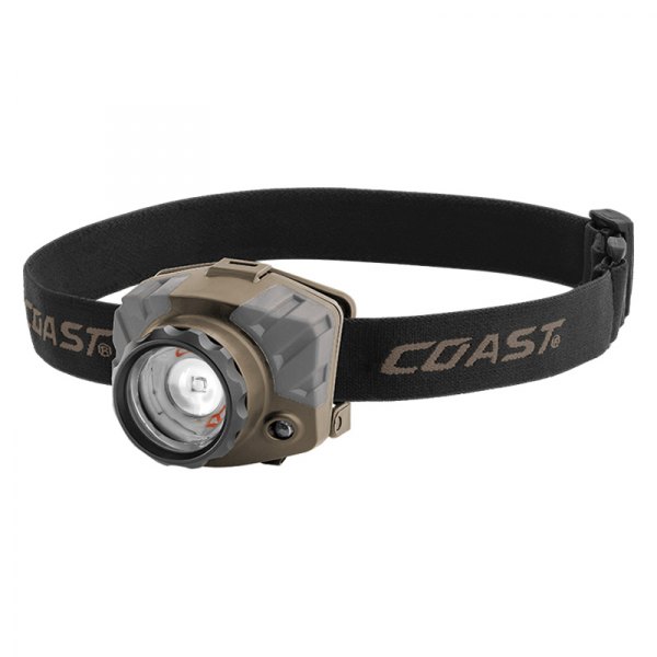Coast® - FL88™ 615 lm Tri-Color Pure Beam Focusing Black LED Headlamp