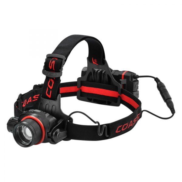 Coast® - HL8R™ 800 lm Pure Beam Focusing Black/Red LED Headlamp