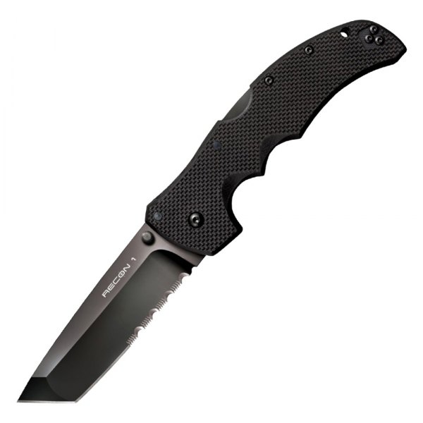 Cold Steel® - Recon 1 4" Black Tanto Serrated Folding Knife
