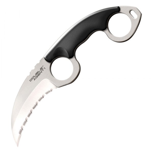 Cold Steel® - Double Agent I 3" Kerambit Fully Serrated Fixed Knife with Sheath