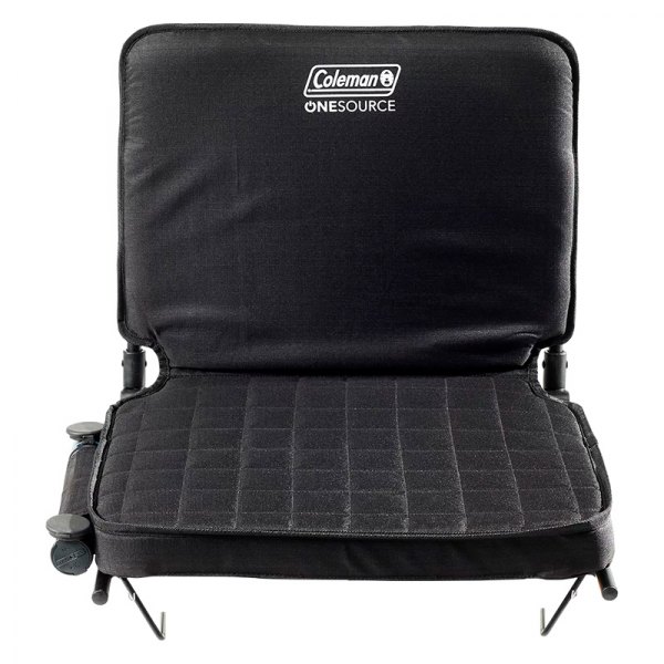 Coleman® - OneSource™ Black Heated Stadium Seat with Rechargeable Battery
