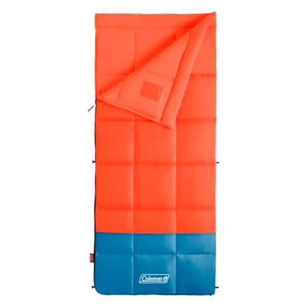 Coleman® - Kompact™ 40 °F Orange/Blue Rectangle Sleeping Bag
