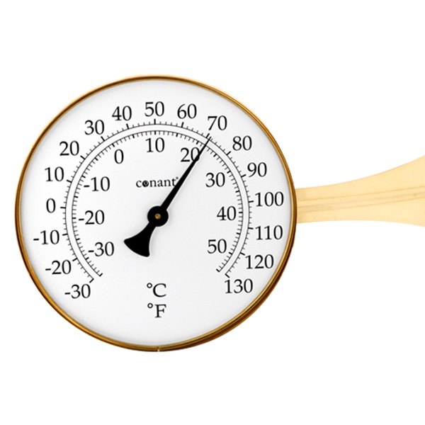 Conant® - Vermont Living Finish Brass Dial Thermometer