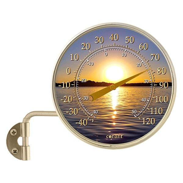 Conant® - Decor Satin Nickel Small Dial Thermometer