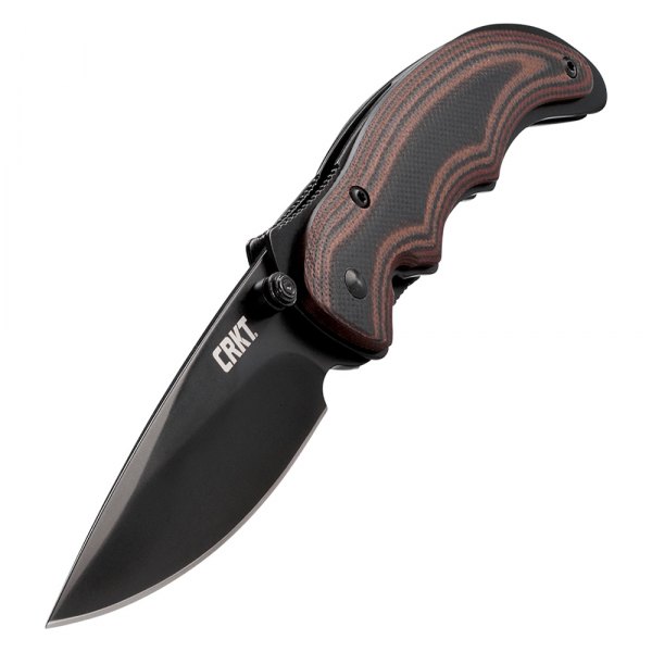 Columbia River Knife & Tool® - Endorser™ 3.18" Black/Green Clip Point Automatic Knife
