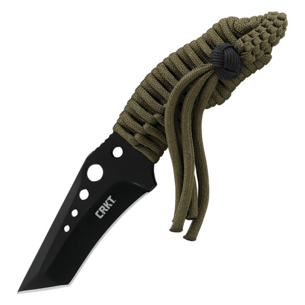 Columbia River Knife & Tool® - Triumph N.E.C.K.™ 2.75" Black Tanto Fixed Knife with Sheath