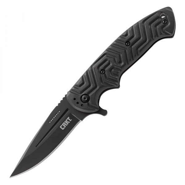 Columbia River Knife & Tool® - Acquisition™ 3.326" Black Drop Point Folding Knife