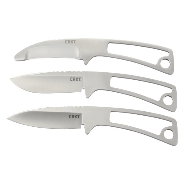 Columbia River Knife & Tool® - Black Fork™ 2.875/2.563" Wharncliffe/Drop Point/Gut Hook Fixed Knife Set with Sheath