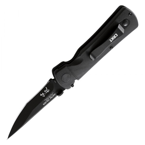 Columbia River Knife & Tool® - Hissatsu™ 3.88" Black Tanto Folding Knife